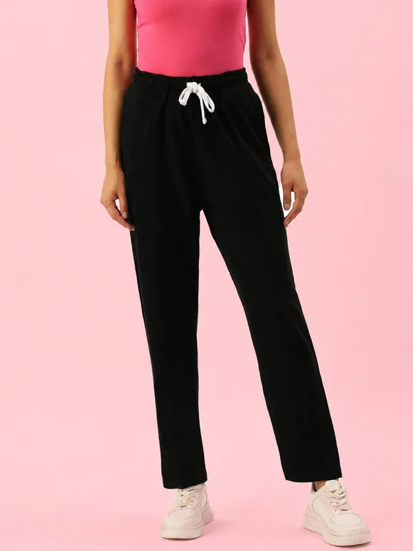 Black_Cotton_Blend_Relaxed_Fit_Drawstring_Track_Pants_For_Women
