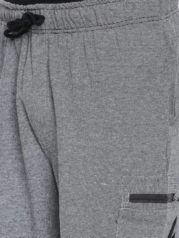 Grey_Cotton_Blend_Elasticated_Shorts_With_Zipper_Pocket_For_Men