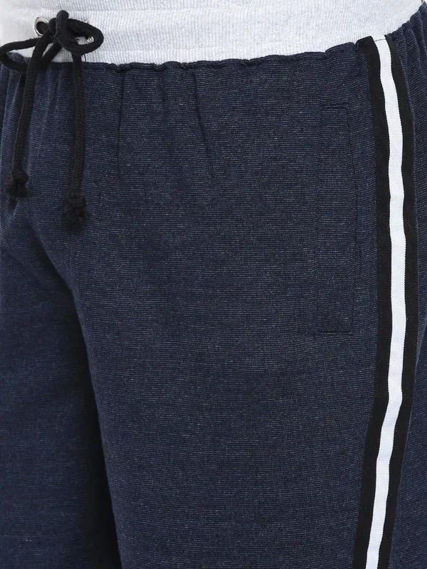Navy_Blue_Cotton_Blend_Athletic_Drawstring_Shorts_For_Men