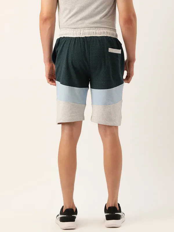 Green_Blue_Cotton_Blend_Contrast_Waistband_Shorts_For_Men