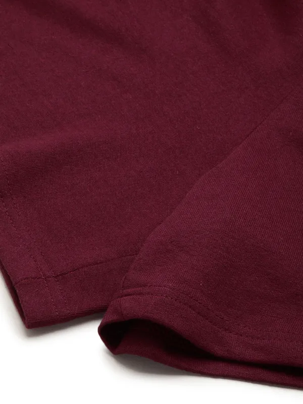 Maroon_Cotton_Blend_Relaxed_Fit_Drawstring_Shorts_For_Women