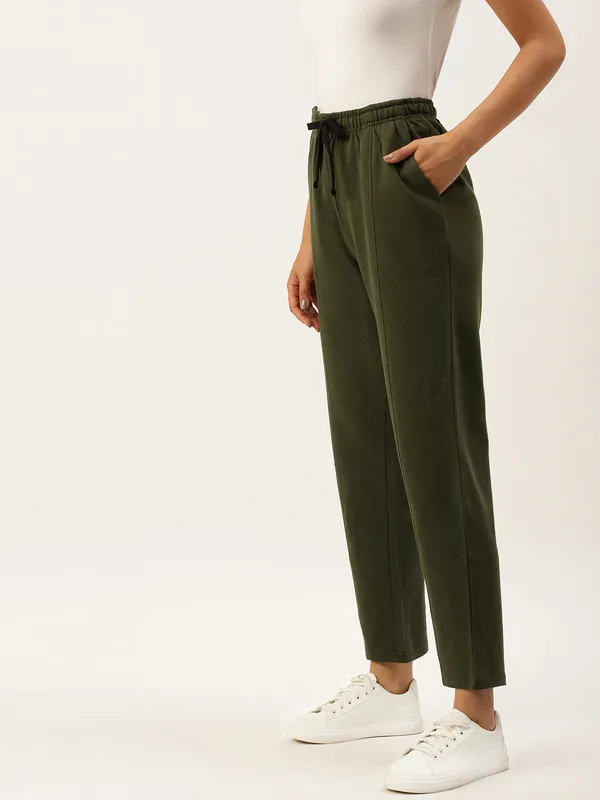 Olive_Green_Cotton_Blend_Relaxed_Fit_Drawstring_Trousers