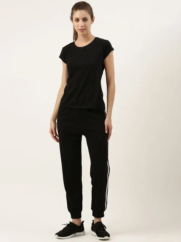 Black_Cotton_Blend_Striped_Joggers_For_Women