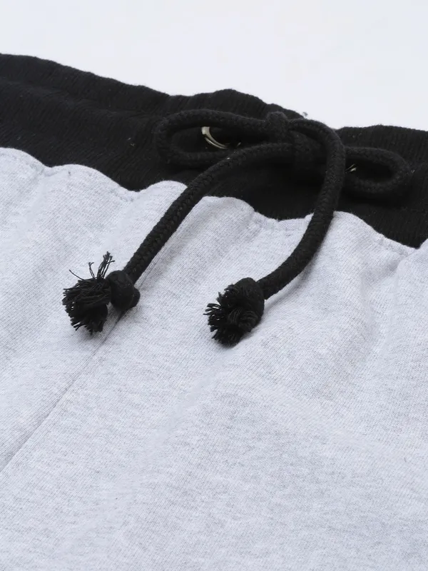 Grey_Melange_Cotton_Blend_Drawstring_Shorts_For_Men