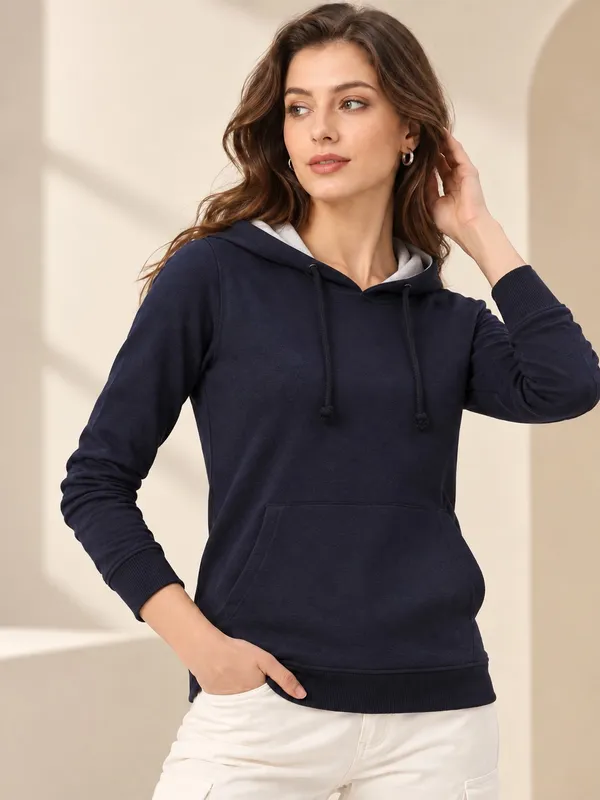 Navy_Fleece_Regular_Fit_Hoodie_for_Women