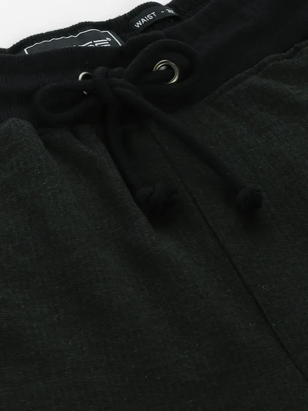 Black_Cotton_Blend_Drawstring_Shorts_For_Men