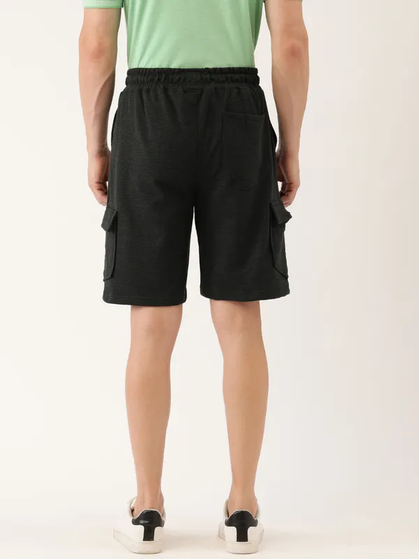 Black_Cotton_Blend_Relaxed_Fit_Drawstring_Shorts_For_Men