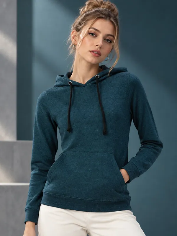 Teal_Casual_Fit_Pullover_Hoodie_for_Women