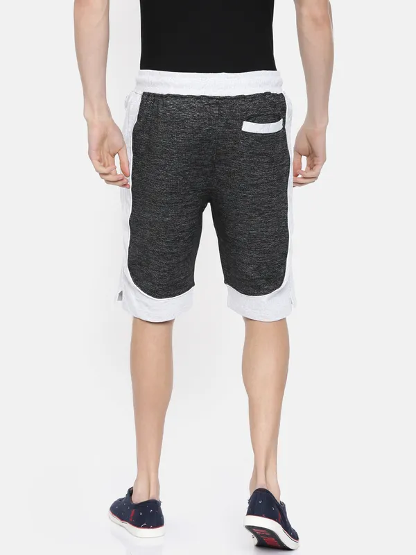 Black_And_White_Cotton_Blend_Relaxed_Fit_Shorts_For_Men