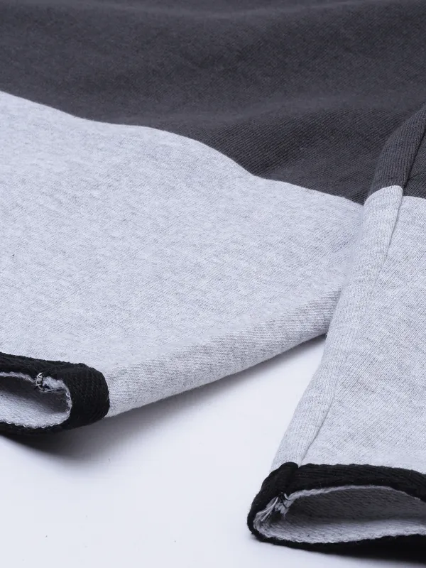 Charcoal_Grey_Cotton_Blend_Drawstring_Shorts_For_Men