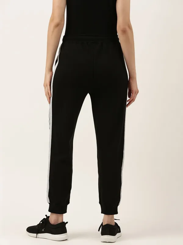 Black_Cotton_Blend_Striped_Joggers_For_Women