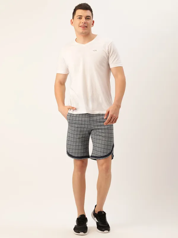 Grey_And_Black_Checked_Cotton_Blend_Relaxed_Fit_Shorts_For_Men