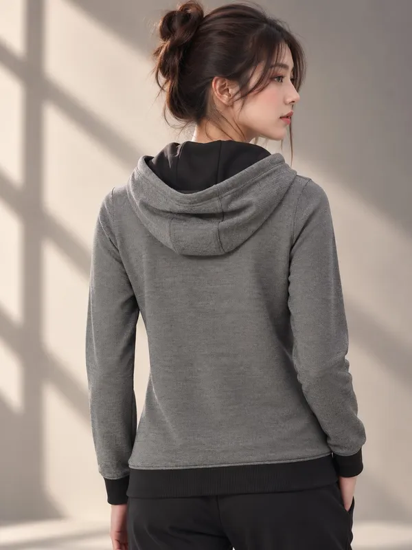 Grey_Knit_Pullover_Hoodie_for_Women