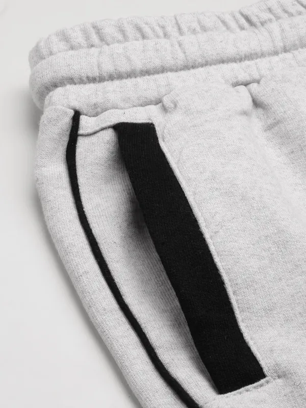 Grey_Cotton_Blend_Black_Side_Stripe_Shorts_For_Kids