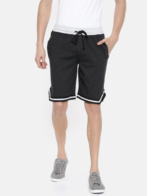 Black_Cotton_Blend_Sports_Shorts_With_White_Piping_For_Men