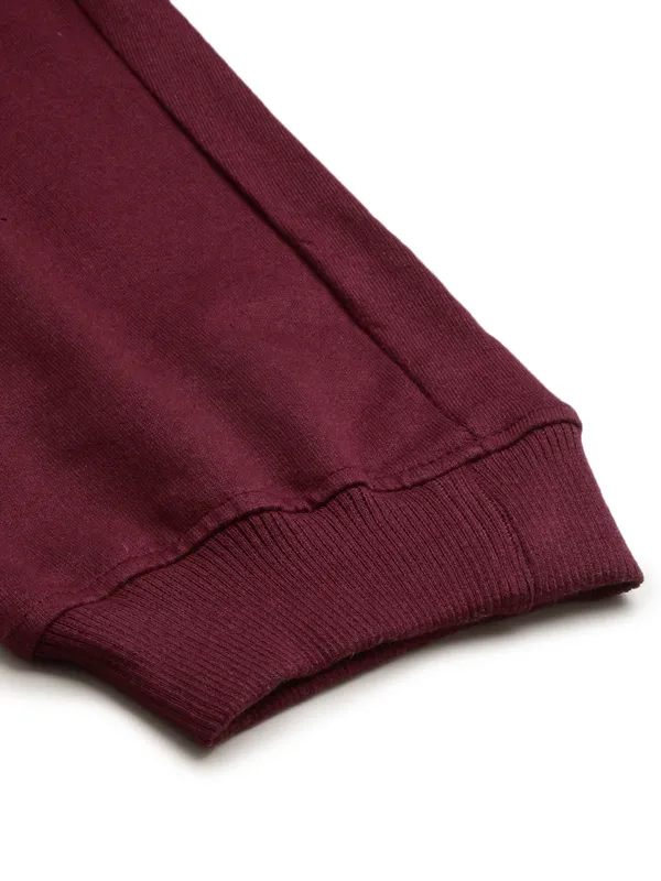 Maroon_Cotton_Blend_Jogger_Track_Pants_For_Women