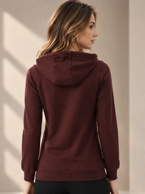 Maroon_Fleece_Casual_Hoodie_for_Women