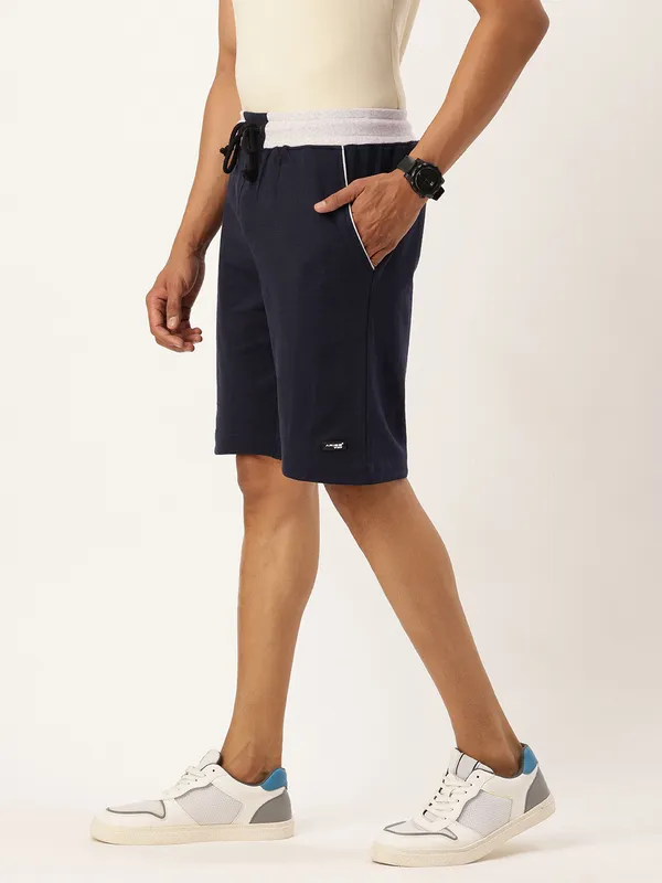 Navy_Blue_Cotton_Blend_Sports_Shorts_Contrast_Waistband