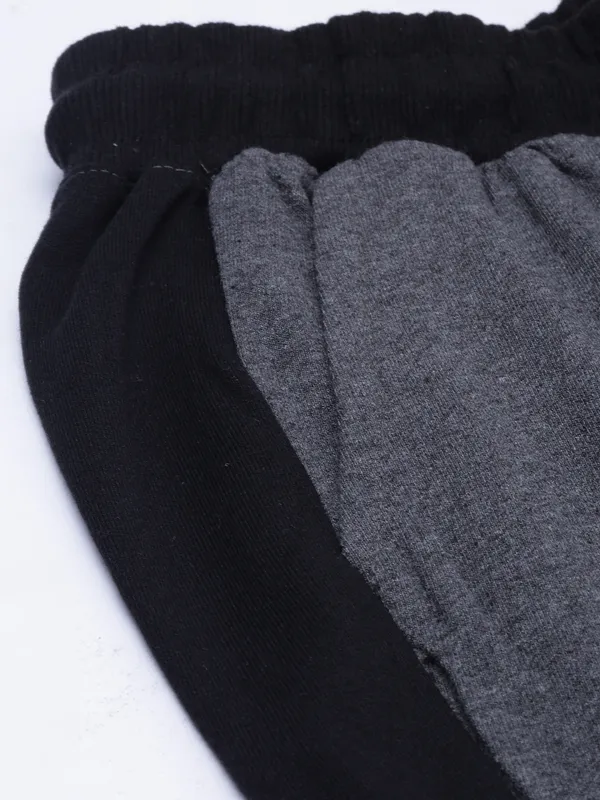 Charcoal_Grey_Cotton_Melange_Casual_Shorts_For_Men