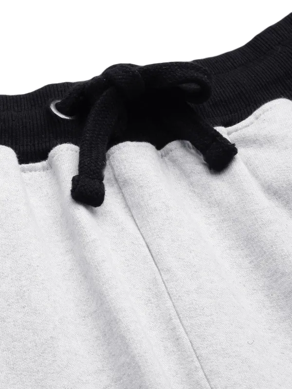 White_Cotton_Blend_Contrast_Trim_Joggers_For_Women