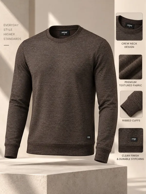 Brown_Textured_Knit_Regular_Fit_Sweatshirt_for_Men