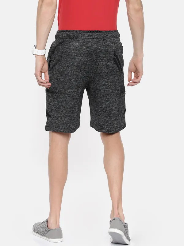 Charcoal_Grey_Melange_Knit_Drawstring_Shorts_For_Men