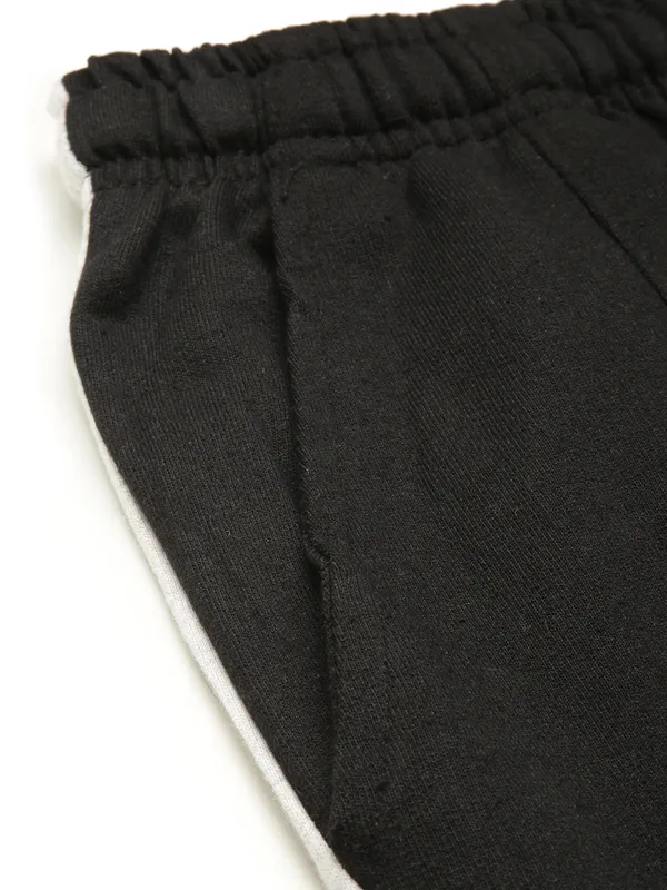Black_And_White_Cotton_Blend_Drawstring_Joggers_For_Women