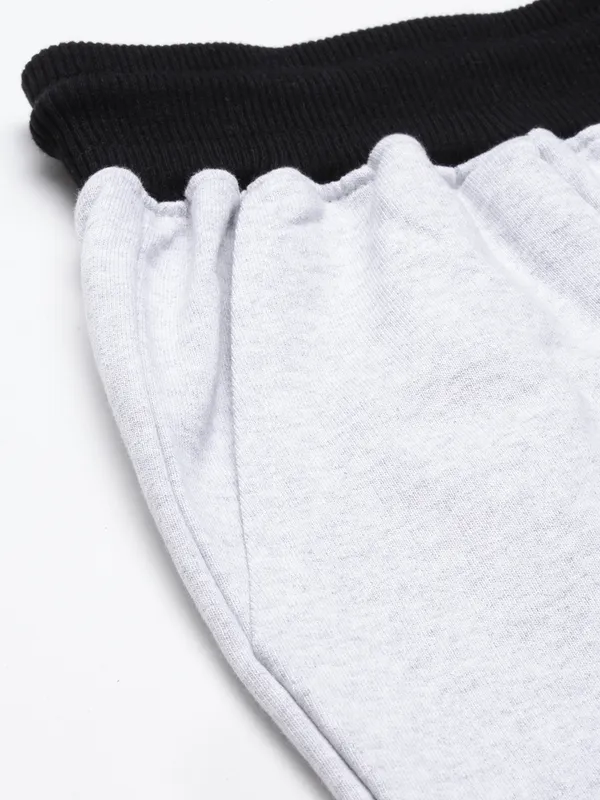 Black_And_White_Cotton_Blend_Colorblock_Track_Pants_For_Men