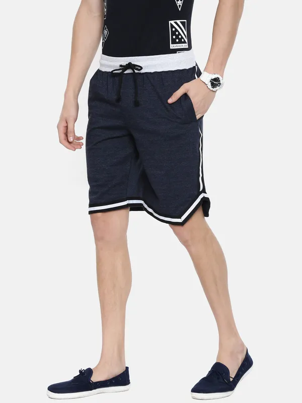 Navy_Blue_Cotton_Blend_Athletic_Drawstring_Shorts_For_Men
