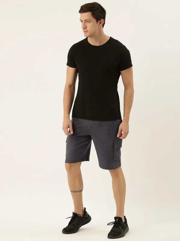Charcoal_Grey_Cotton_Blend_Elastic_Waist_Joggers_For_Men
