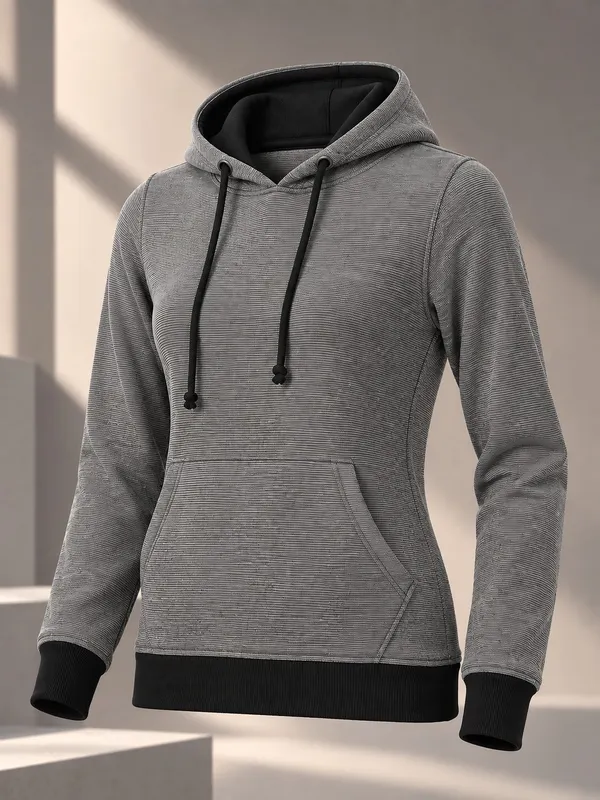 Grey_Knit_Pullover_Hoodie_for_Women