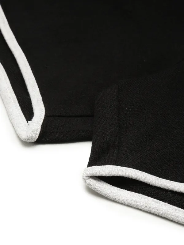 Black_And_White_Trim_Cotton_Blend_Running_Shorts_For_Women