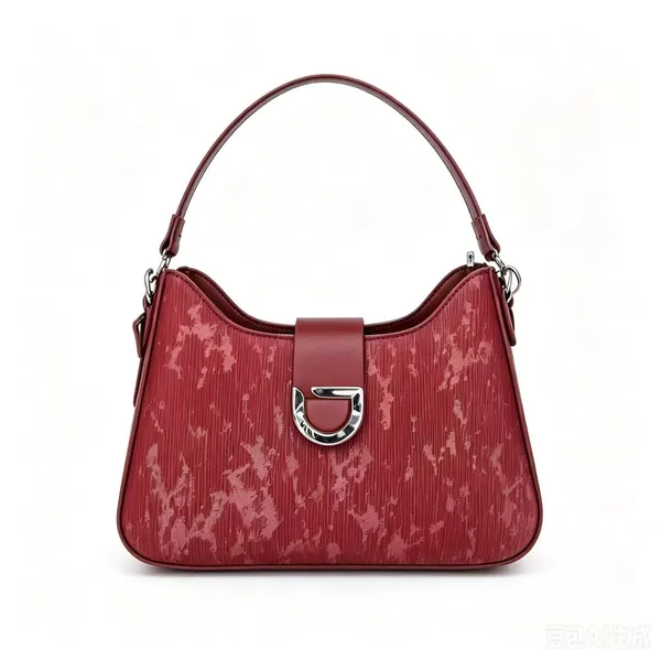 Maroon_Pu_Fabric_Premium_Hobo_Bag_For_Women
