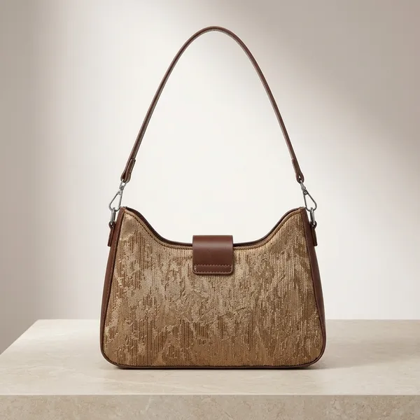 Brown_Pu_Fabric_Premium_Shoulder_Bag_For_Women