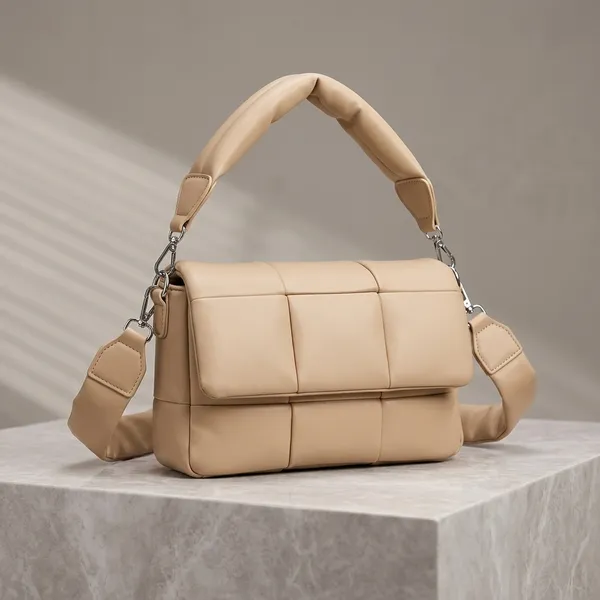 Beige_Pu_Fabric_Premium_Crossbody_Bag_For_Women