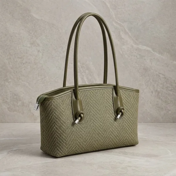 Olive_Green_Pu_Fabric_Premium_Tote_Bag_For_Women