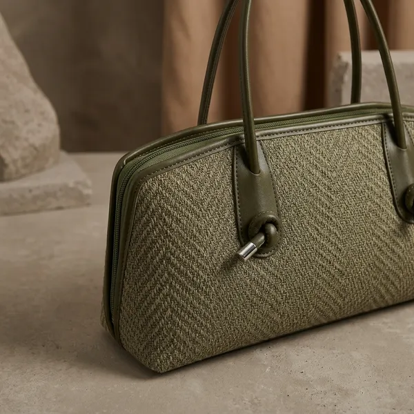 Olive_Green_Pu_Fabric_Premium_Tote_Bag_For_Women