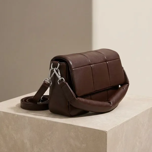 Brown_Pu_Fabric_Premium_Crossbody_Bag_For_Women