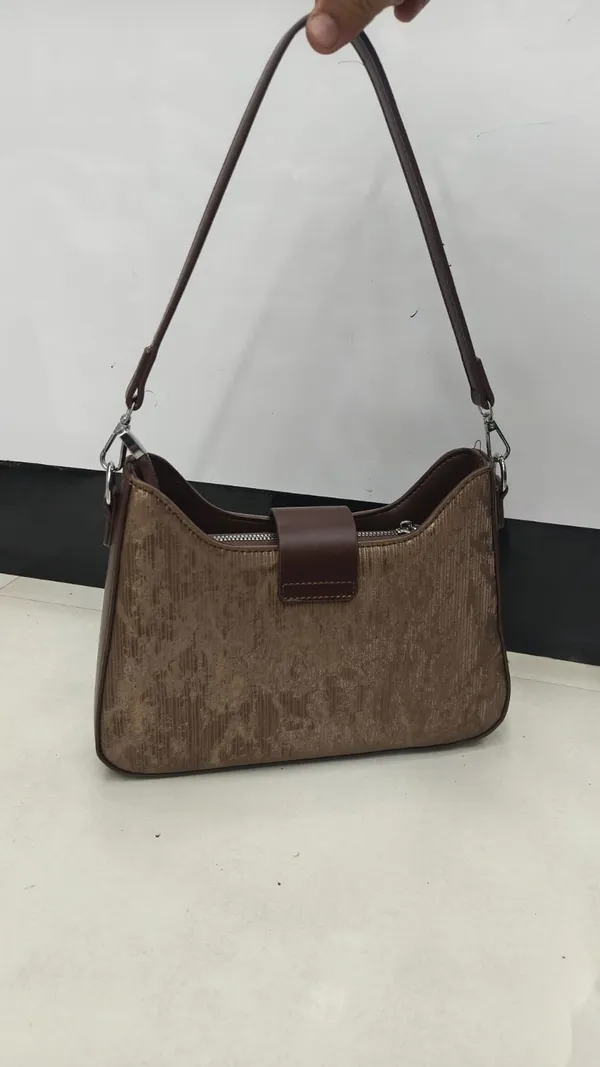 Brown_Pu_Fabric_Premium_Shoulder_Bag_For_Women