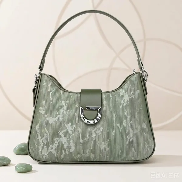 Green_Pu_Fabric_Premium_Shoulder_Bag_For_Women