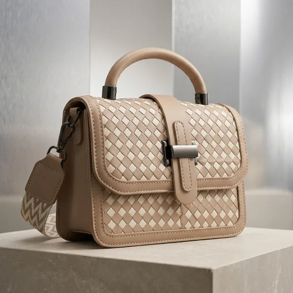Beige_Pu_Fabric_Premium_Crossbody_Bag_For_Women