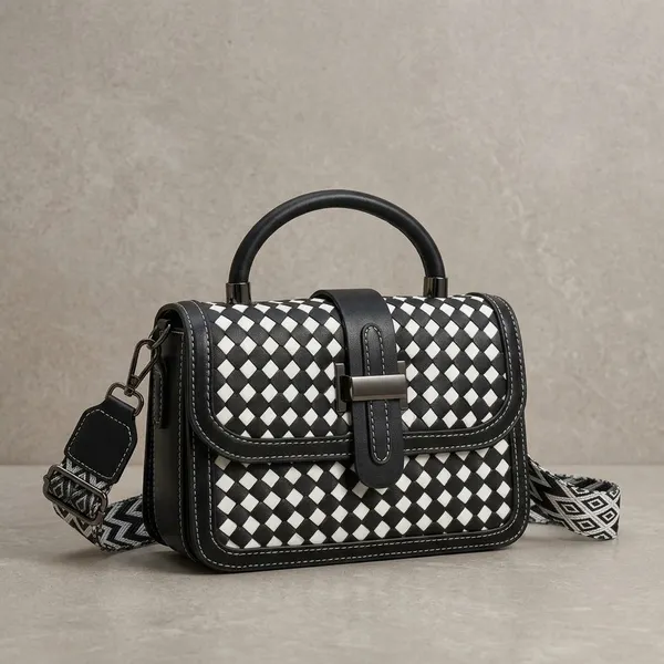 Black_And_White_Pu_Fabric_Premium_Sling_Bag_For_Women