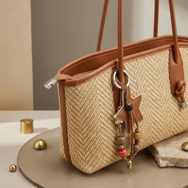 Beige_And_Brown_Pu_Fabric_Premium_Tote_Bag_For_Women