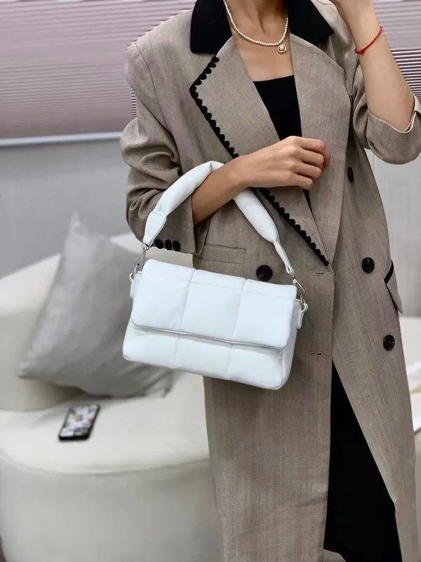 White_Pu_Fabric_Premium_Crossbody_Bag_For_Women