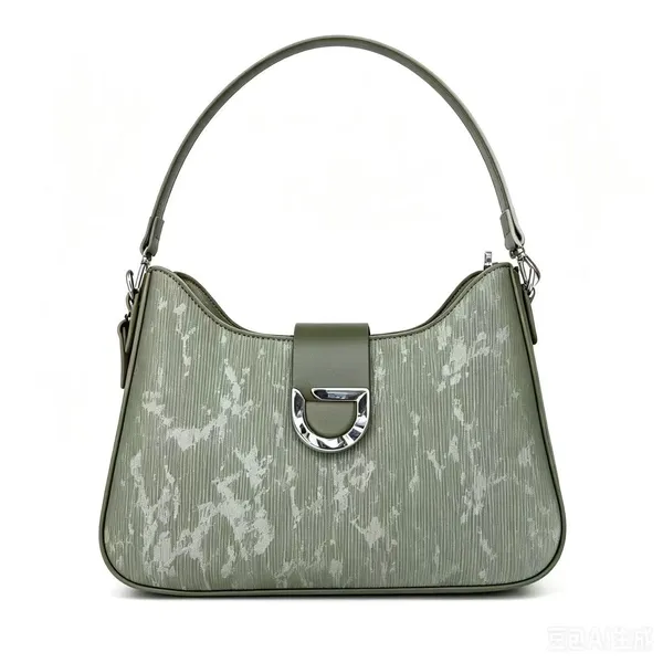 Green_Pu_Fabric_Premium_Shoulder_Bag_For_Women