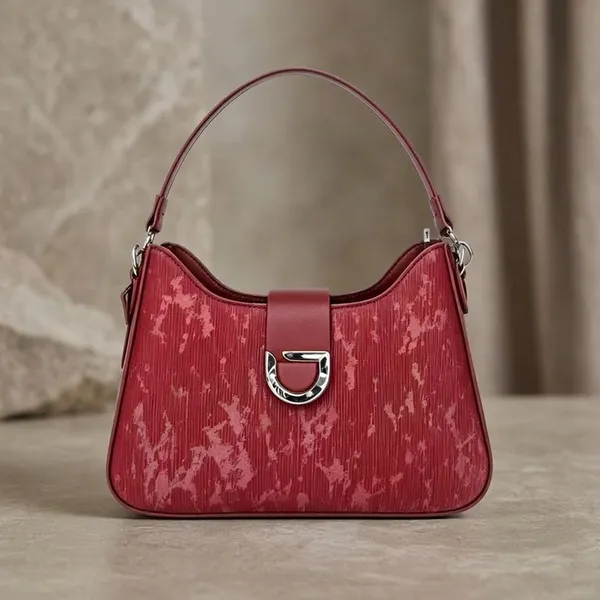 Maroon_Pu_Fabric_Premium_Hobo_Bag_For_Women