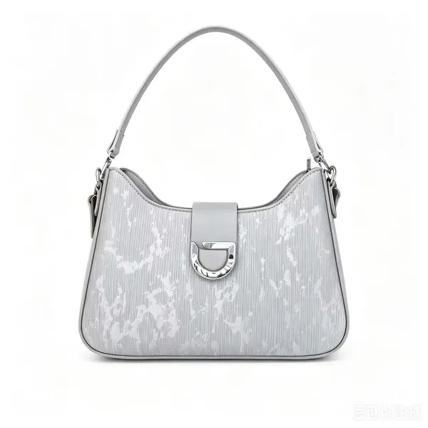 Grey_Pu_Fabric_Premium_Shoulder_Bag_For_Women