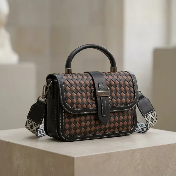 Brown_Pu_Fabric_Premium_Satchel_Bag_For_Women