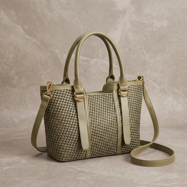 Gold_Pu_Fabric_Premium_Hand_Bag_For_Women