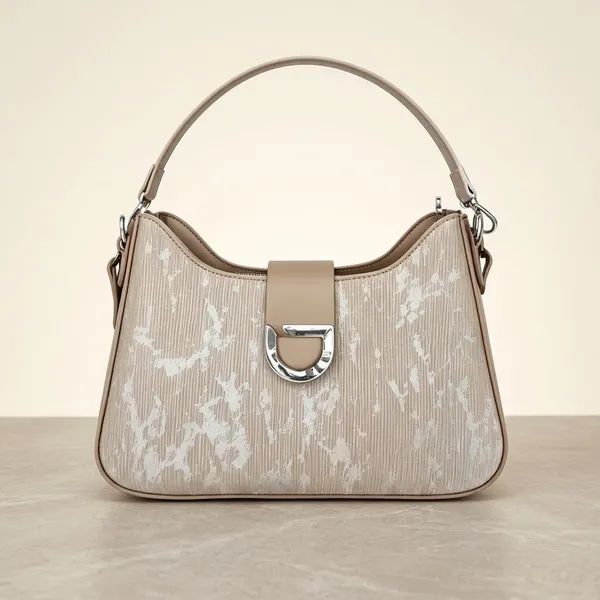 Beige_Pu_Fabric_Premium_Shoulder_Bag_For_Women